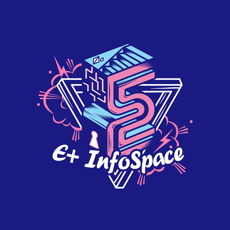 杭州密室逃脫品牌LOGO設計-E+INFOSPACE密室逃脫品牌LOGO設計